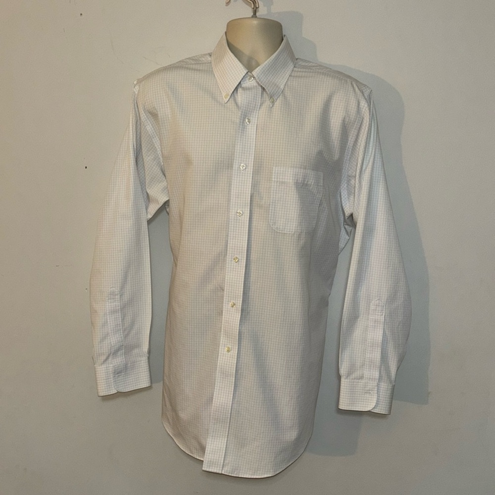 BROOKS BROTHERS 100% SUPREME COTTON MENS BUTTON DOWN DRESS SHIRT